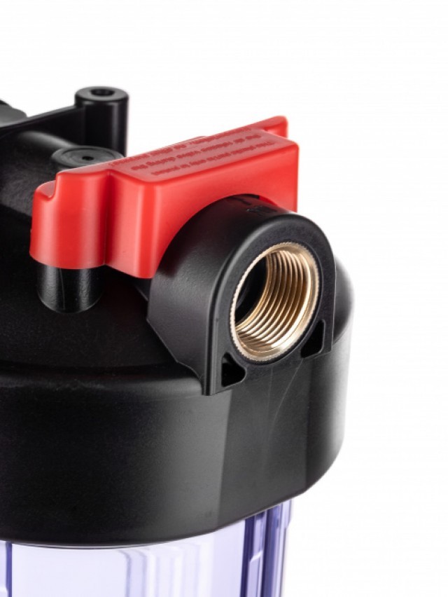 Корпус Гейзер 20BB с латунными вставками (прозрачный)