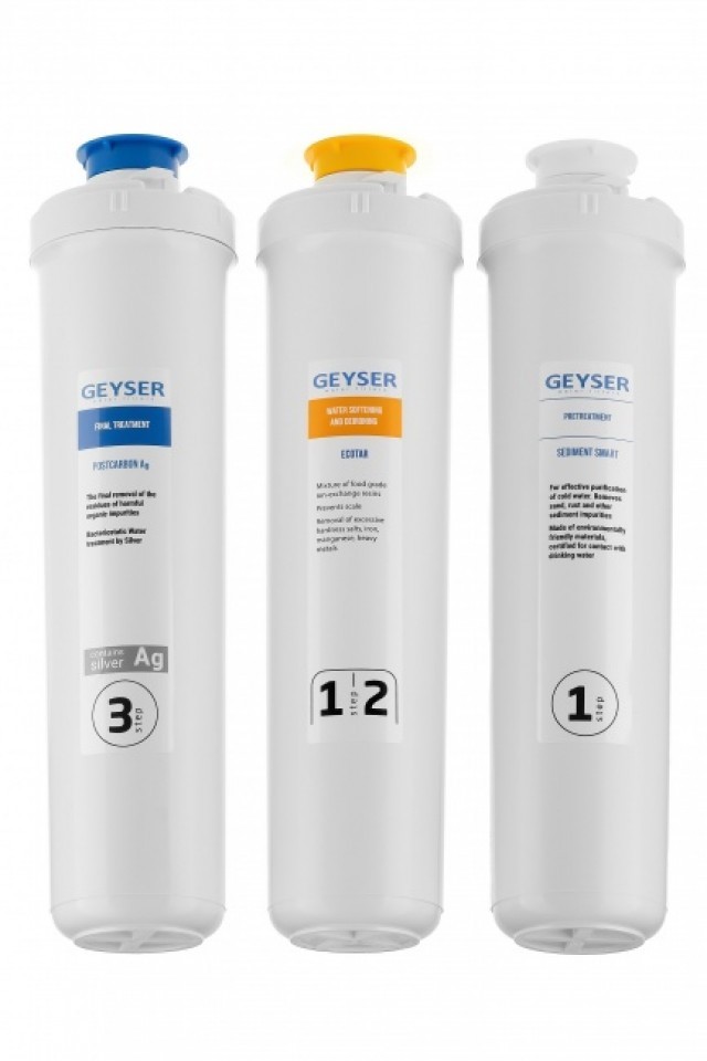 Комплект картриджей Гейзер Оптима Старт (для жесткой воды)