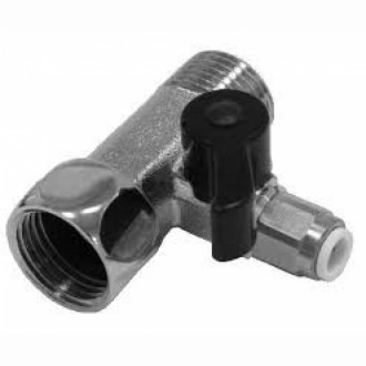 Узел подключения (адаптер-вентиль) 1/2"х1/4"х1/2"